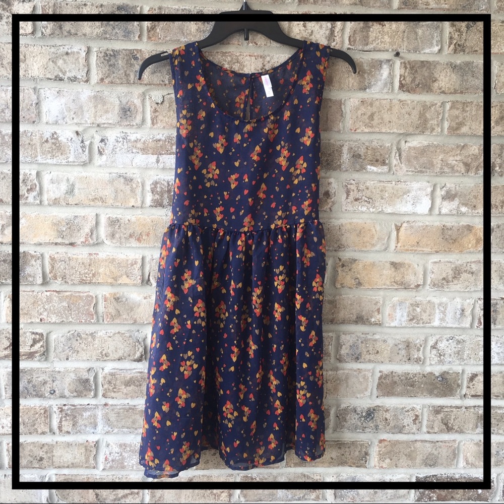 SHEER LOTSA HEARTS DRESS TUNIC By Xhilaration